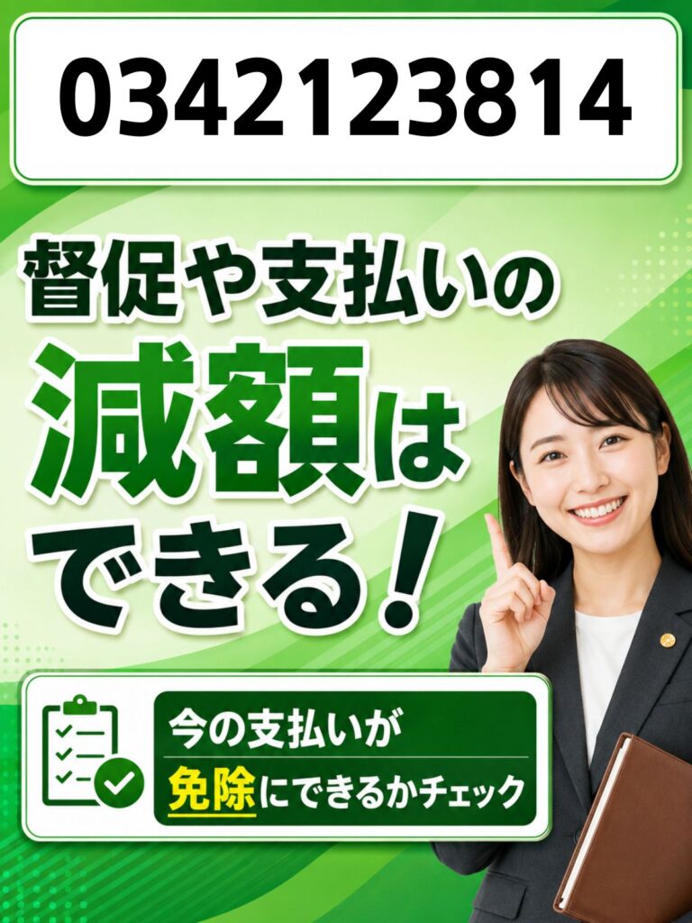 0342123814はジーニー督促